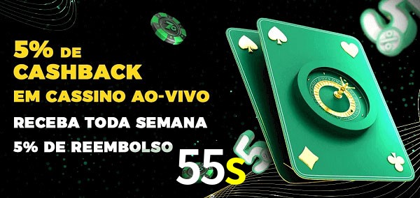 Promoções do cassino ao Vivo 55s